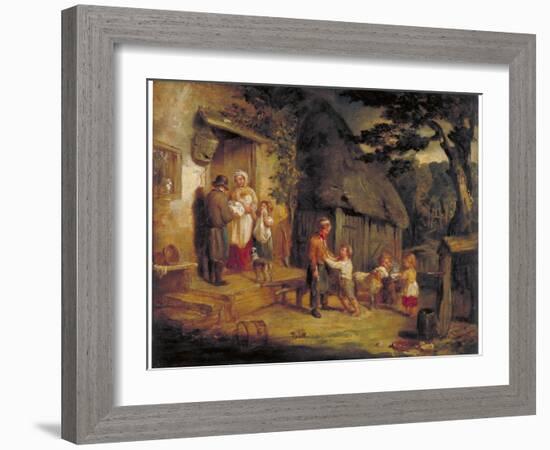 The Pet Lamb, C1813-William Collins-Framed Giclee Print