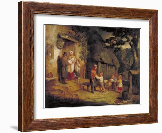 The Pet Lamb, C1813-William Collins-Framed Giclee Print