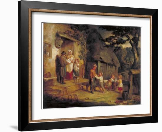 The Pet Lamb, C1813-William Collins-Framed Giclee Print