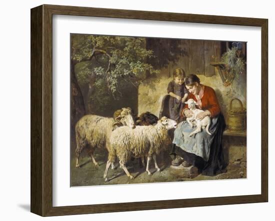 The Pet Lamb-Adolph Eberle-Framed Giclee Print