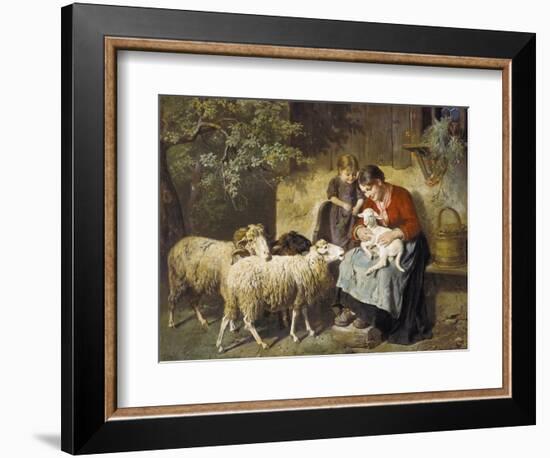 The Pet Lamb-Adolph Eberle-Framed Giclee Print