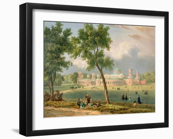 The Peter the Great Palace in Moscow, Printed by Edouard Jean-Marie Hostein (1804-89)-Victor Jean Adam-Framed Giclee Print