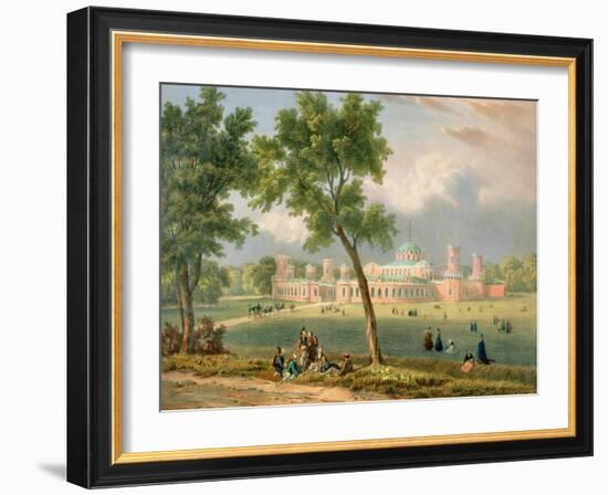 The Peter the Great Palace in Moscow, Printed by Edouard Jean-Marie Hostein (1804-89)-Victor Jean Adam-Framed Giclee Print