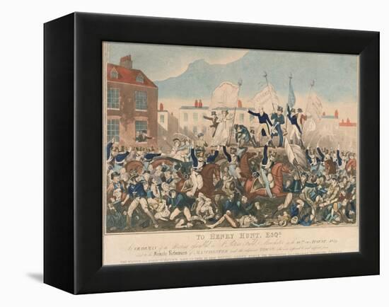 The Peterloo Massacre, 16th August 1819-George Cruikshank-Framed Premier Image Canvas