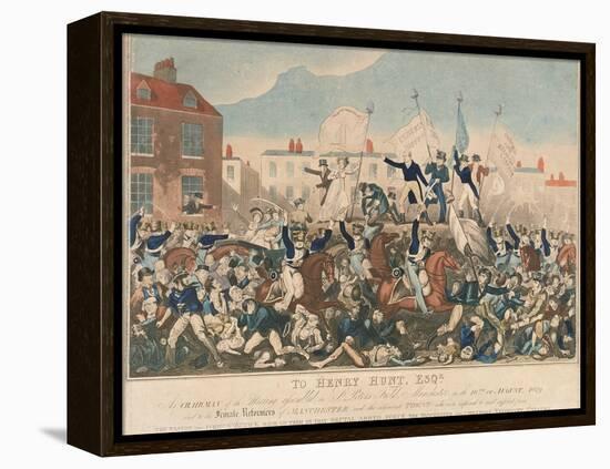 The Peterloo Massacre, 16th August 1819-George Cruikshank-Framed Premier Image Canvas