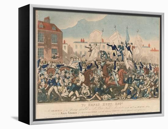 The Peterloo Massacre, 16th August 1819-George Cruikshank-Framed Premier Image Canvas