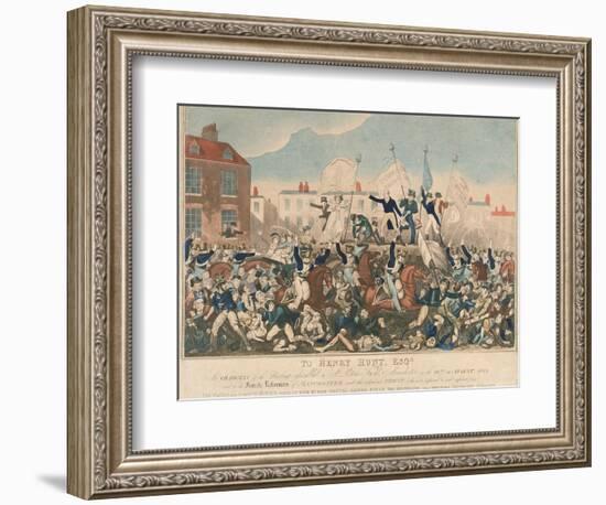 The Peterloo Massacre, 16th August 1819-George Cruikshank-Framed Giclee Print