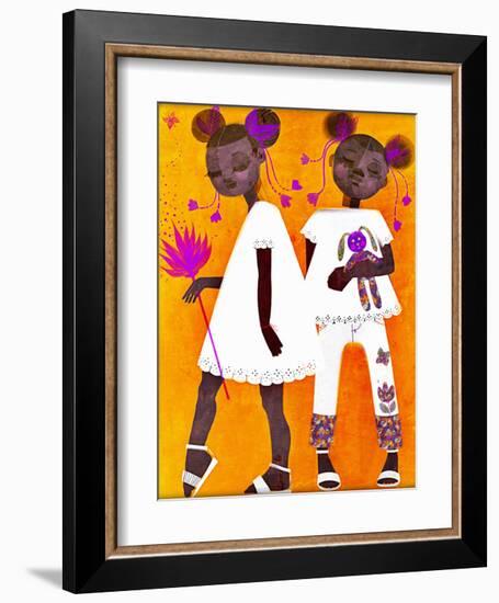 The Petite Twins-Erin K. Robinson-Framed Art Print