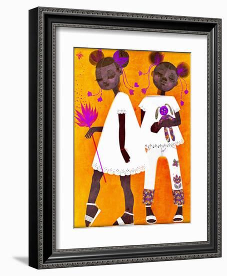 The Petite Twins-Erin K. Robinson-Framed Art Print