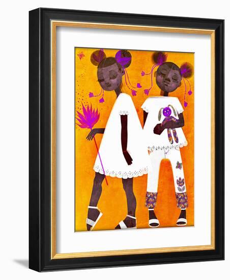 The Petite Twins-Erin K. Robinson-Framed Art Print