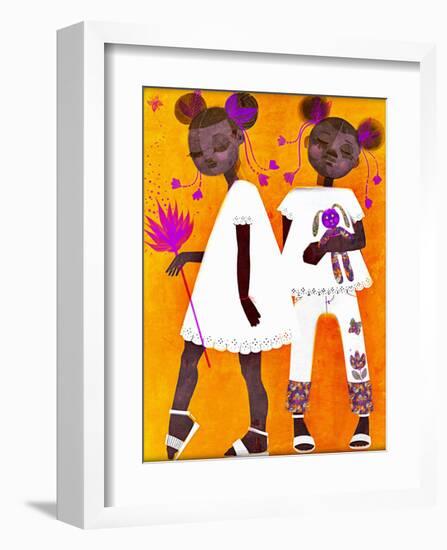 The Petite Twins-Erin K. Robinson-Framed Art Print