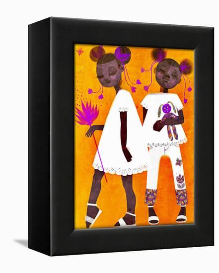 The Petite Twins-Erin K. Robinson-Framed Stretched Canvas