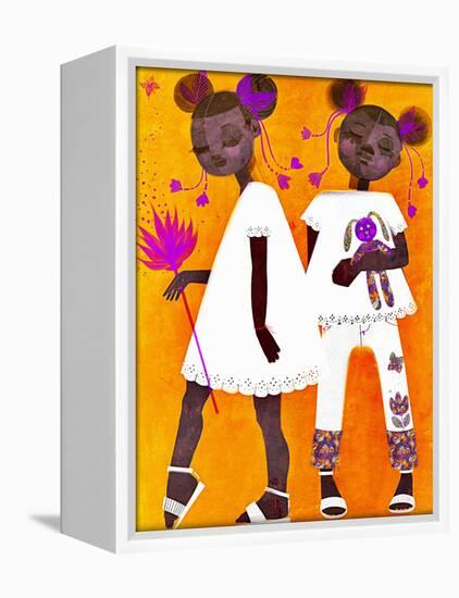 The Petite Twins-Erin K. Robinson-Framed Stretched Canvas