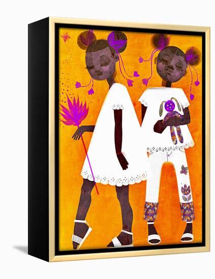 The Petite Twins-Erin K. Robinson-Framed Stretched Canvas