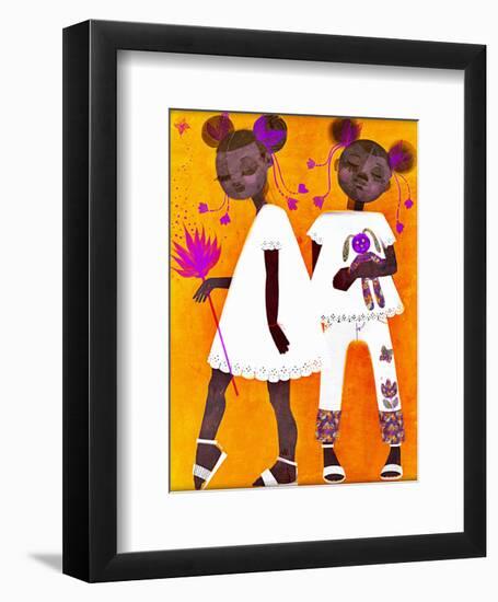 The Petite Twins-Erin K. Robinson-Framed Art Print