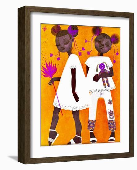 The Petite Twins-Erin K. Robinson-Framed Art Print