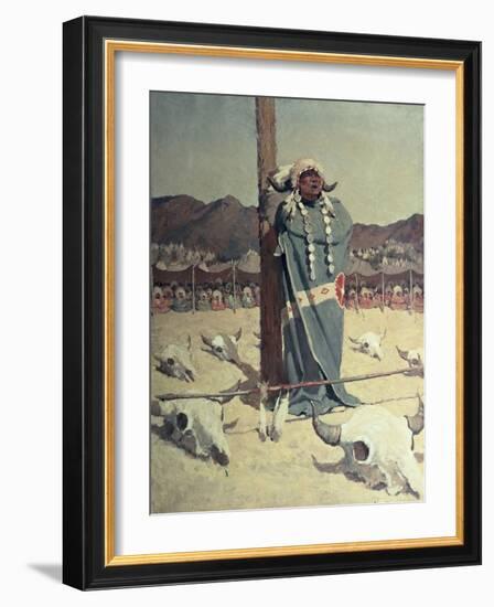 The Petition-Newell Convers Wyeth-Framed Giclee Print