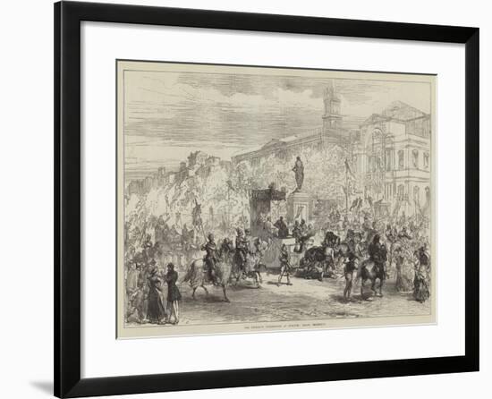 The Petrarch Celebration at Avignon, Grand Procession-Charles Robinson-Framed Giclee Print