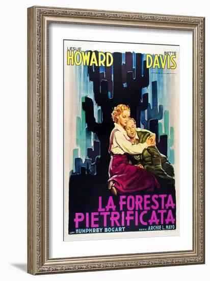 The Petrified Forest - (#1) Vintage Movie Poster-Lantern Press-Framed Art Print