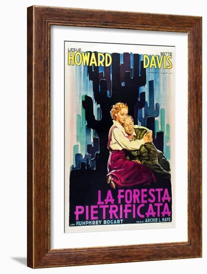 The Petrified Forest - (#1) Vintage Movie Poster-Lantern Press-Framed Art Print