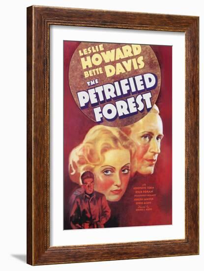 The Petrified Forest - (#3) Vintage Movie Poster-Lantern Press-Framed Art Print