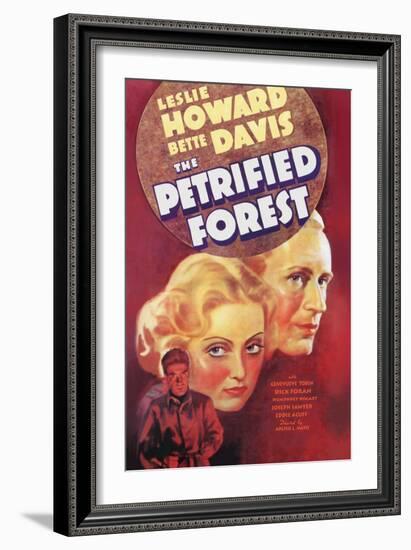 The Petrified Forest - (#3) Vintage Movie Poster-Lantern Press-Framed Art Print