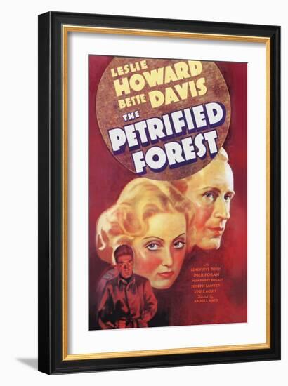 The Petrified Forest - (#3) Vintage Movie Poster-Lantern Press-Framed Art Print