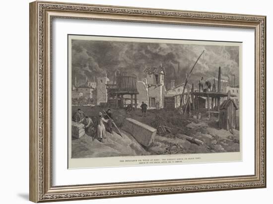 The Petroleum Oil Wells at Baku, the Tcherny Gorod, or Black Town-William 'Crimea' Simpson-Framed Giclee Print