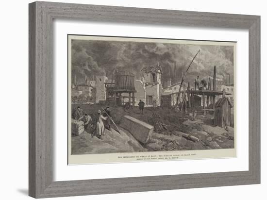 The Petroleum Oil Wells at Baku, the Tcherny Gorod, or Black Town-William 'Crimea' Simpson-Framed Giclee Print