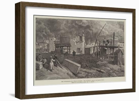The Petroleum Oil Wells at Baku, the Tcherny Gorod, or Black Town-William 'Crimea' Simpson-Framed Giclee Print