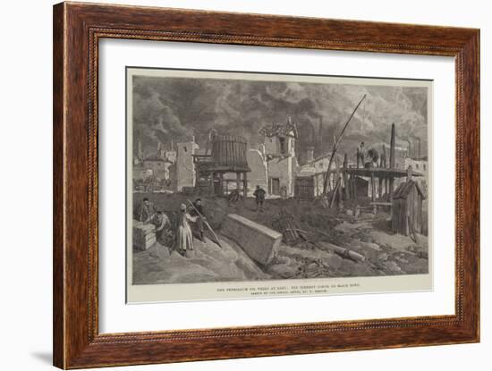 The Petroleum Oil Wells at Baku, the Tcherny Gorod, or Black Town-William 'Crimea' Simpson-Framed Giclee Print