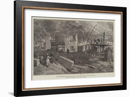 The Petroleum Oil Wells at Baku, the Tcherny Gorod, or Black Town-William 'Crimea' Simpson-Framed Giclee Print