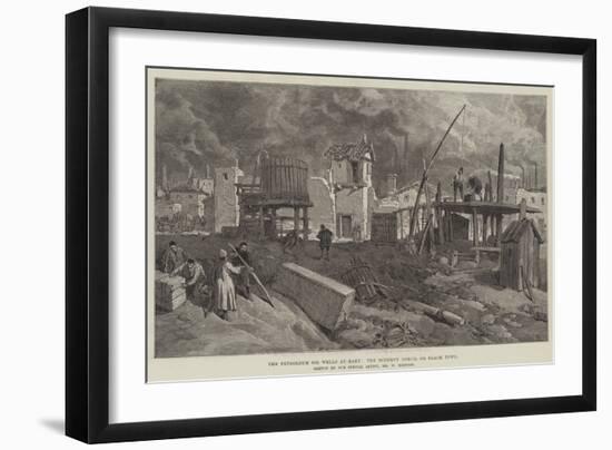 The Petroleum Oil Wells at Baku, the Tcherny Gorod, or Black Town-William 'Crimea' Simpson-Framed Giclee Print