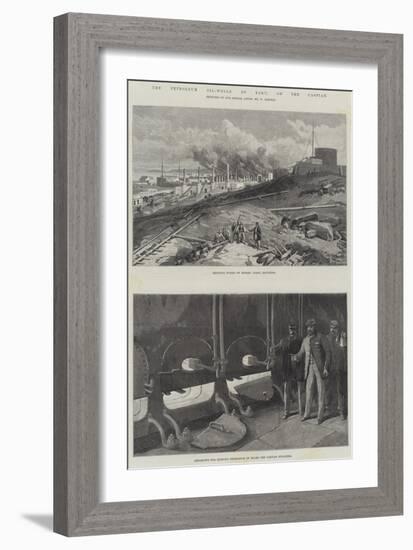 The Petroleum Oil-Wells of Baku, on the Caspian-William 'Crimea' Simpson-Framed Giclee Print