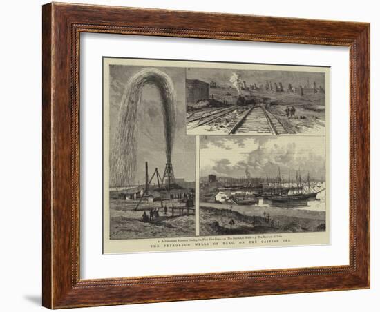 The Petroleum Wells of Baku, on the Caspian Sea-null-Framed Giclee Print