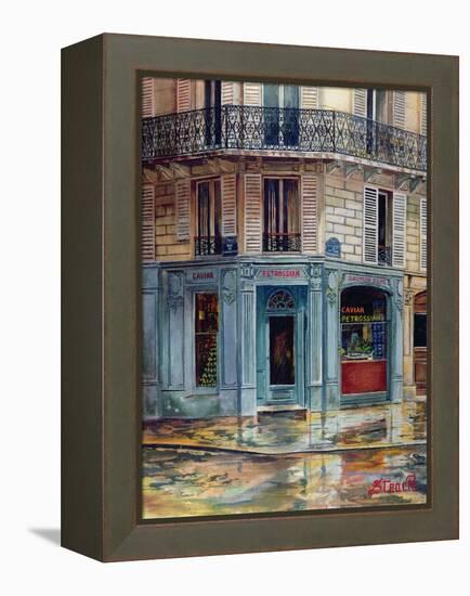 The Petrossian Caviar Shop in Paris-French School-Framed Premier Image Canvas