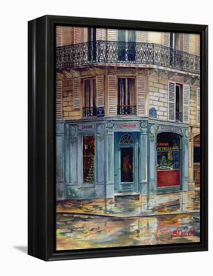 The Petrossian Caviar Shop in Paris-French School-Framed Premier Image Canvas