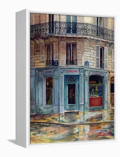 The Petrossian Caviar Shop in Paris-French School-Framed Premier Image Canvas