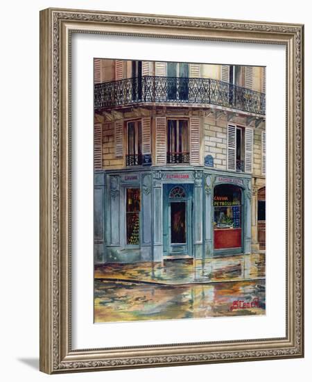 The Petrossian Caviar Shop in Paris-French School-Framed Giclee Print