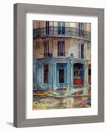 The Petrossian Caviar Shop in Paris-French School-Framed Giclee Print