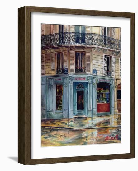 The Petrossian Caviar Shop in Paris-French School-Framed Giclee Print