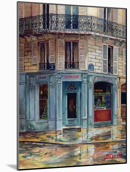 The Petrossian Caviar Shop in Paris-French School-Mounted Giclee Print