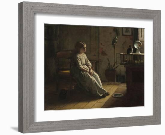 The Pets, 1856-Eastman Johnson-Framed Giclee Print