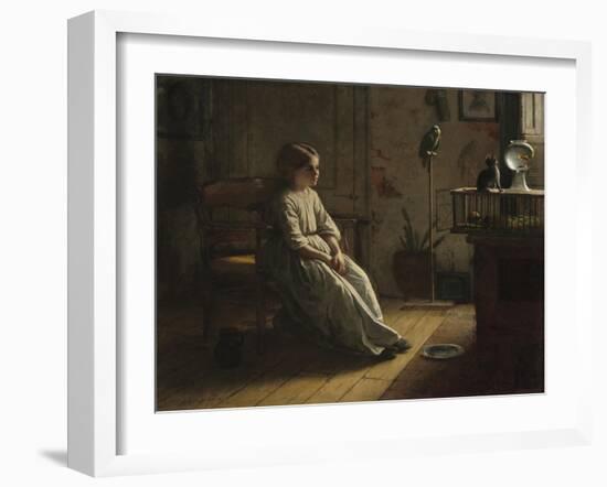 The Pets, 1856-Eastman Johnson-Framed Giclee Print