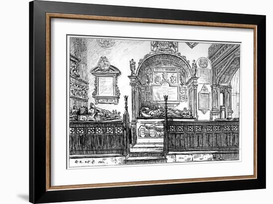 The Pew at Clopton Church, Stratford-Upon-Avon, Warwickshire, 1885-Edward Hull-Framed Giclee Print