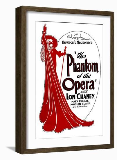 The Phantom of the Opera, 1925-null-Framed Art Print