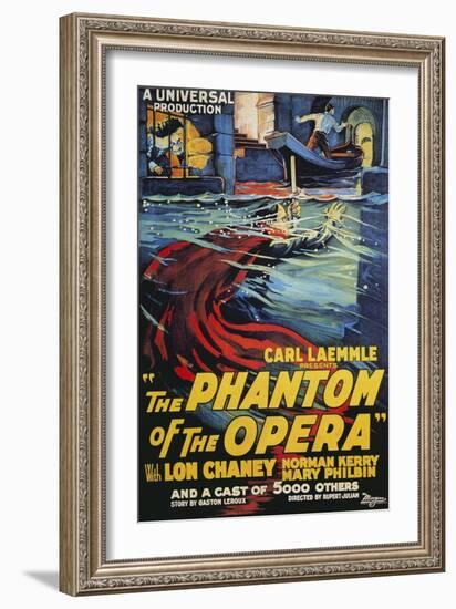 The Phantom of the Opera Movie Lon Chaney 1925-null-Framed Art Print