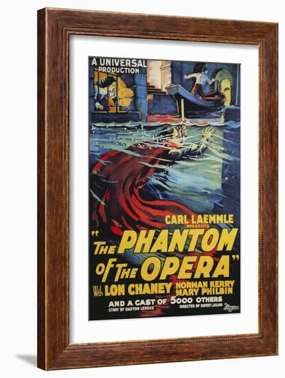 The Phantom of the Opera Movie Lon Chaney 1925-null-Framed Art Print