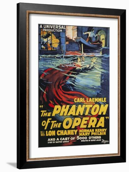 The Phantom of the Opera Movie Lon Chaney 1925--Framed Art Print