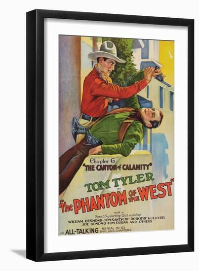 The Phantom of the West - Canyon of Calamity-null-Framed Art Print